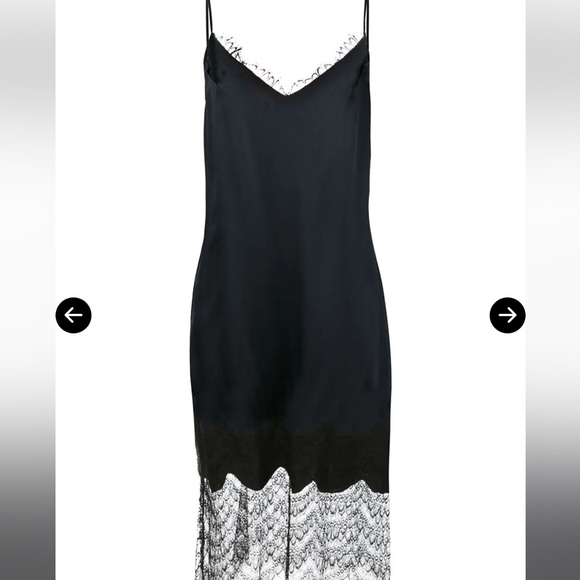 Kiki de Montparnasse Burgundy Lace Trim dress
